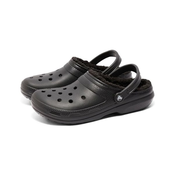 Zuecos - Crocs - Classic Lined - Svart - Bekväm - Klassisk foder - 39 1/2