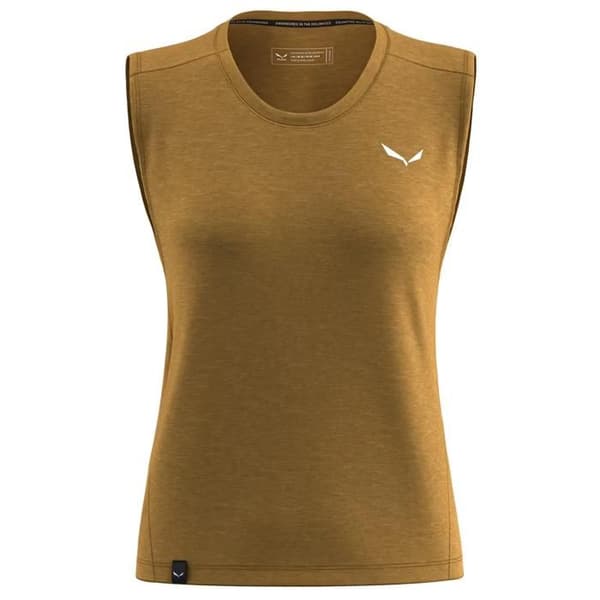 Topp med mini-logotyp för kvinnor Salewa Eagle gyllenbrun M