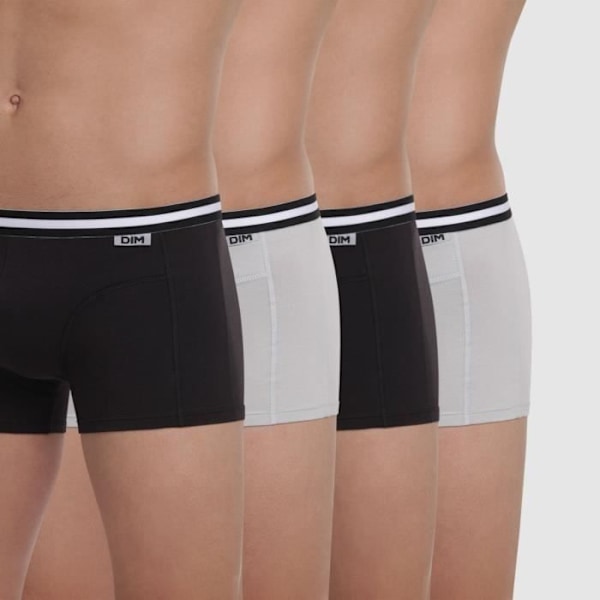 DIM Boxer kort Ecodim X4 Svart / Grå / Svart / Grå Svart vit M