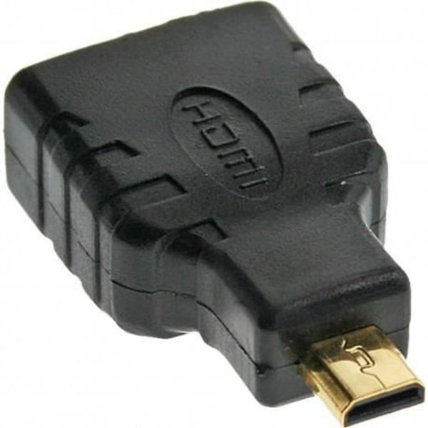 InLine® HDMI-adapter, HDMI A hona till Micro HDMI D hane, guldkontakter