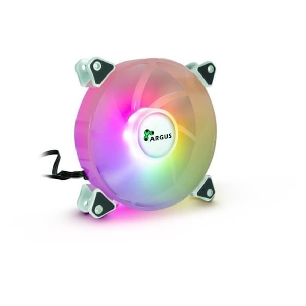 INTER-TECH ARGUS RS-061 fläkt - 12 cm - PC-fodral - RGB - 4 stift - 12 V