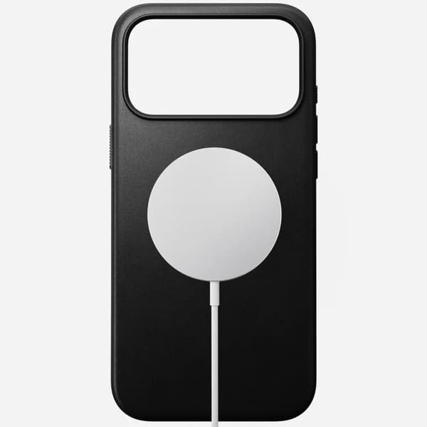 Coque - NOMAD - iPhone 17 Pro Max - Full-grain läder - Robust skydd - Kompatibel med MagSafe Svart