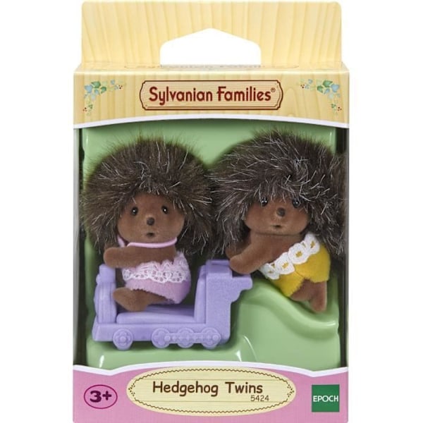 Sylvanian Families - EPOCH - The hedgehog tvillingar - Blandat - 3 år och uppåt - med lokomotiv Beige