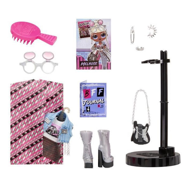 LOL. OMG Surprise - Series 6 - Modedocka - Melrose - Innehåller 1 modedocka, outfits, accessoarer och 1 bas
