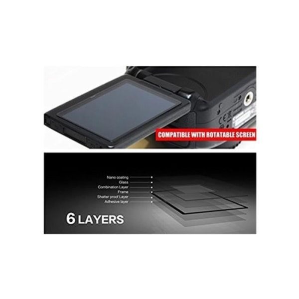 GGS IV Skyddsfilm i optiskt glas för LCD-skärm till Canon 7D MK2 - 7DMK2