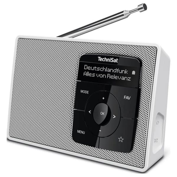 TechniSat DIGITRADIO 2 Bordsradio DAB+, FM DAB+, FM, Bluetooth väckarklocka funktion vit Vit