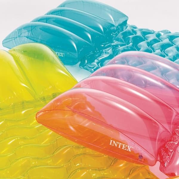 Intex Hamac - Blått uppblåsbart poolbädd Blå, transparent, syrlig