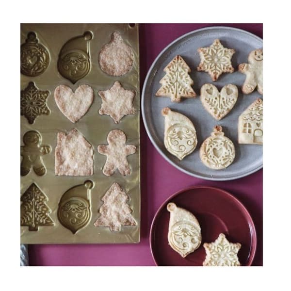Scrapcooking Silikonform för julsnittar - 2987 gyllene