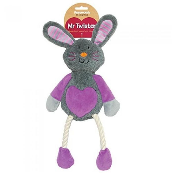 ROSEWOOD Ruby Rabbit Plyschleksak - för hundar