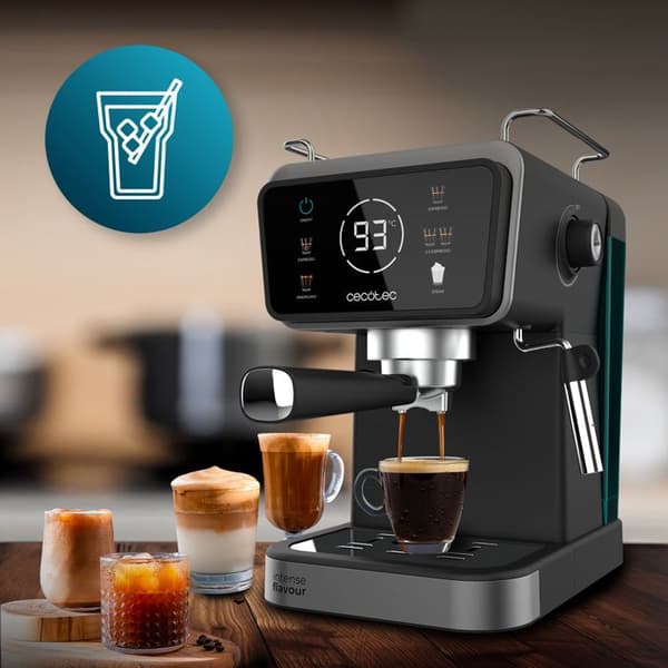 Cecotec Espresso-maskin Power Espresso Touch ColdBrew. Pekskärm, ColdBrew-system, Pump 20 Bar, Ångmunstycke