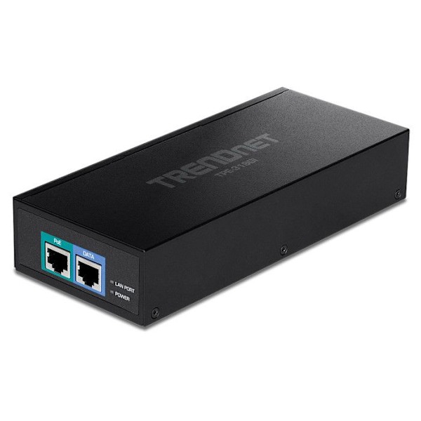 Injektor - TRENDNET - TPE-319GI - PoE++ - 10GBASE-T - Konverterar en icke-PoE-port till en 10G PoE++-port