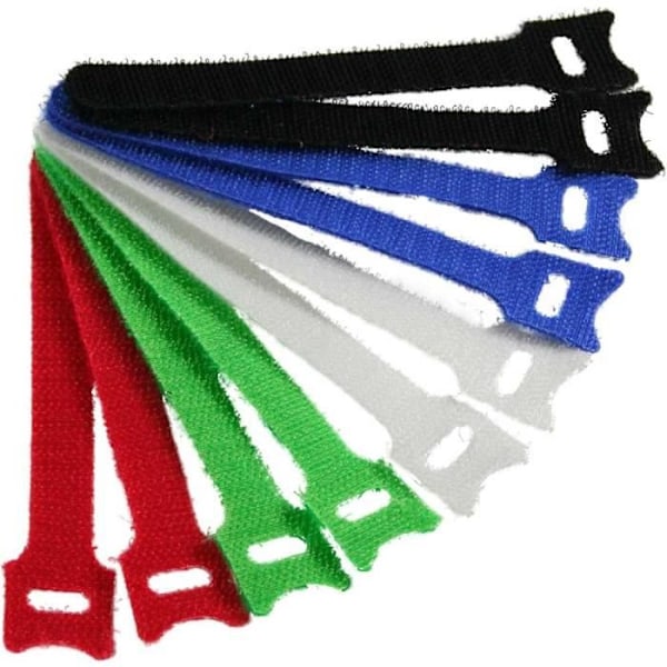 InLine® buntband, självgripande, 12x125mm, 5 färger