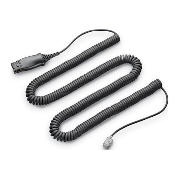 Telefonkabel - POLY - 85R57AA - Trådad - Svart - Pålitligt Ljud Svart