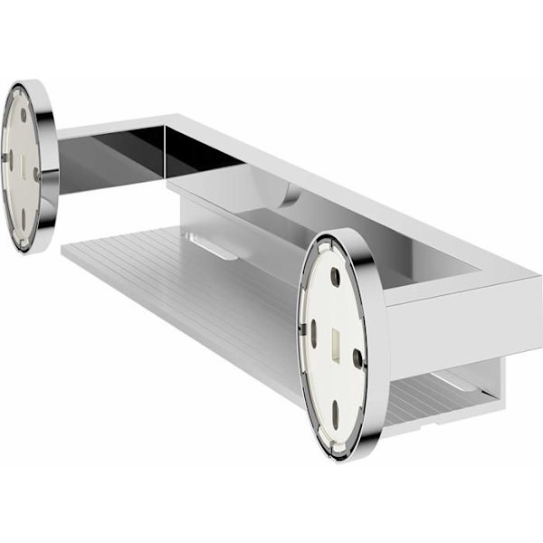 Keuco - 19058010000 - Edition 90 Duschhylla i blank krommetall och silveranodiserad aluminium 11 x 40 x 6 cm