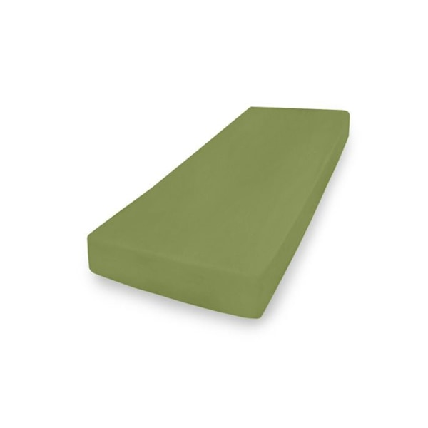 Premium jersey överdrag med elastik 110x190, 120x200x20, grön_35, MATEX