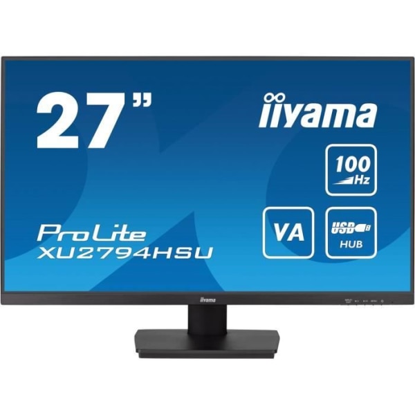 PC-skärm - IIYAMA - XU2794HSU-B6 - 27" VA FHD 1920 x 1080 - 1ms - 100Hz - HDMI DP - Höjdjusterbar fot