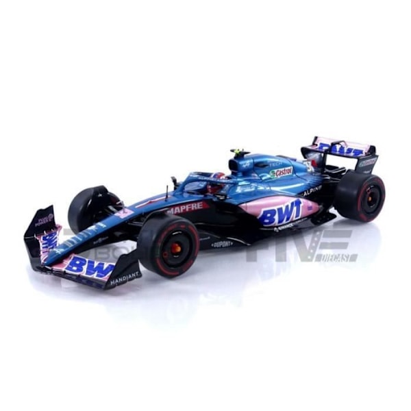 Samlarbil i miniatyr - SOLIDO - ALPINE A522 - Australia GP 2022 - Blå / Rosa - 1/18 Blå/rosa