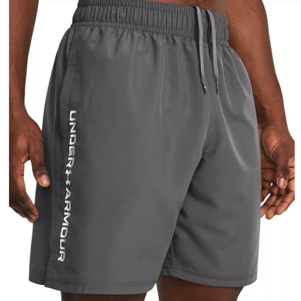 Under Armour Tech Woven Wordmark Short grått och vitt XS