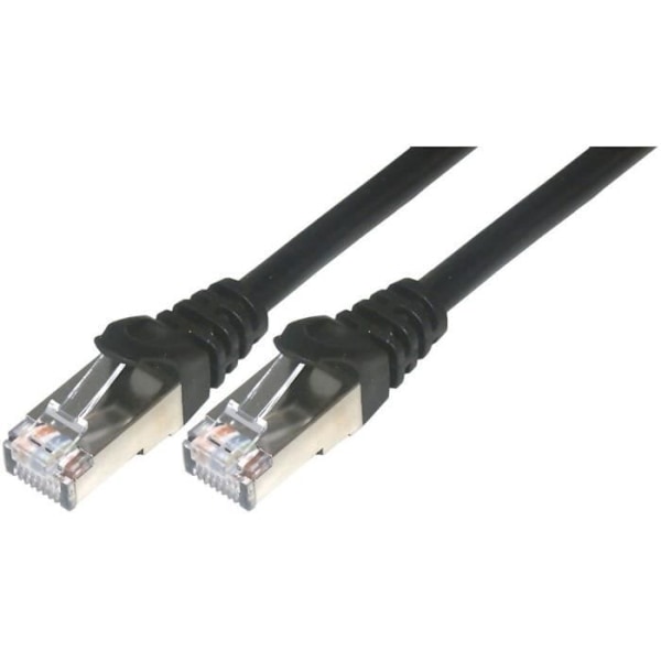MCL Patch sladd - RJ45 CAT 6 F/UTP - 1 m - Svart