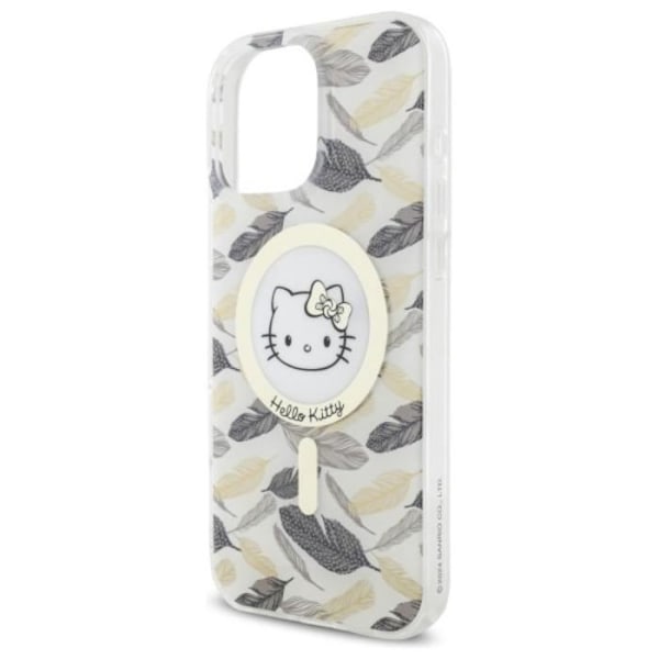 Hello Kitty IML Golden Leaves Case med MagSafe för iPhone 16 Pro Max 6.9" Vit - HKHMP16XHGLEH