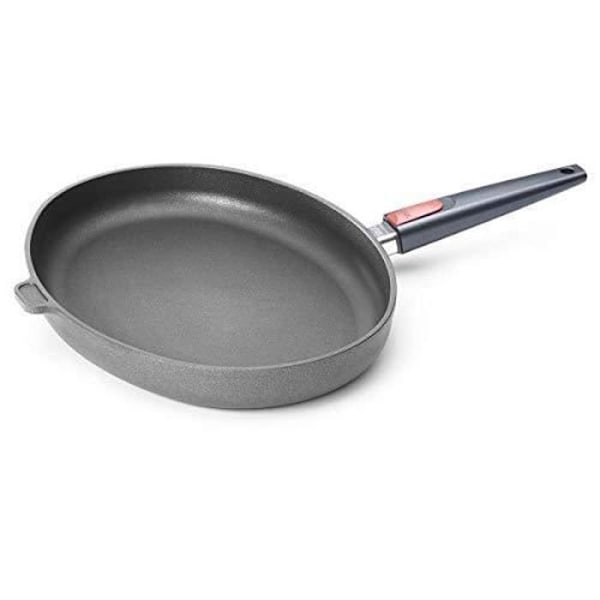 Fiskpanna - Woll - 1538 N - Gjutjärn - Titanium non-stick beläggning - Avtagbart handtag