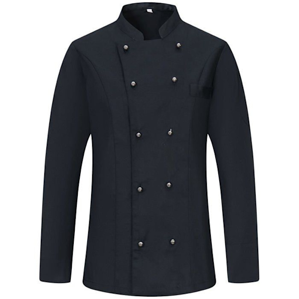 Misemiya proffsjacka - AMZ-8501 - Chef Jackets Herr Långärmad - Ref.8501 Svart XL