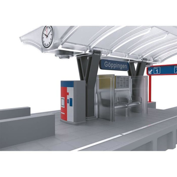 Stationsplattform med ljusfunktion