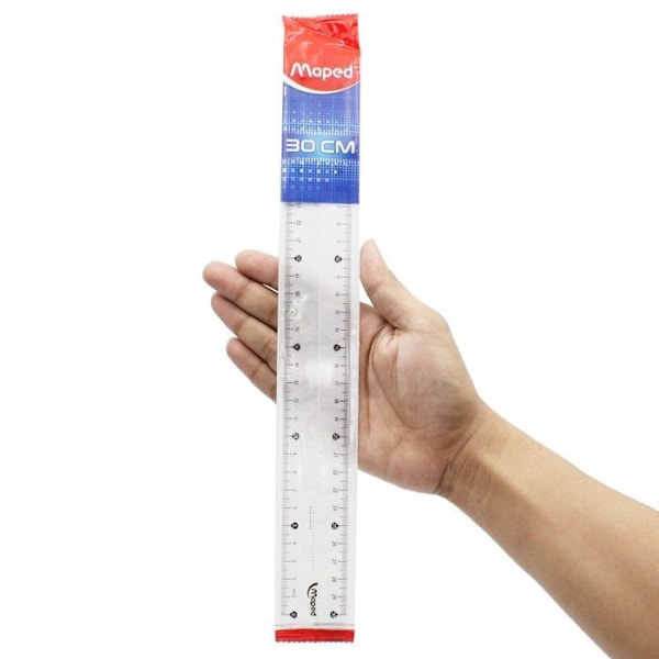 Mapad linjal, Essentials 146 med skyddsfodral 30 cm - M146119