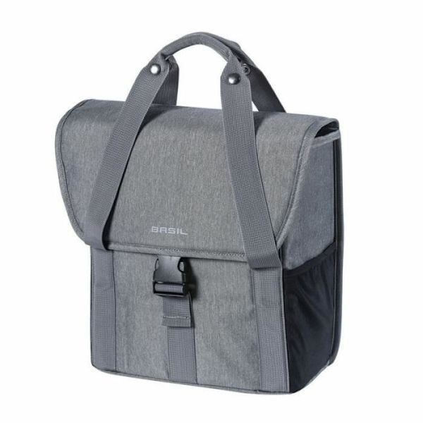 Basil Go 16L väska - grå/svart - 16 L