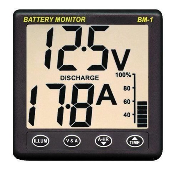 KVM-switch - Nasa - 523-BM1-24 - Batterimonitor - Bakgrundsbelyst LCD - Nattseende