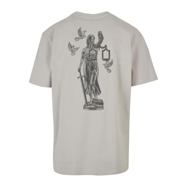 Mister Tee Justice oversized t-shirt - ljusgrå Ljusgrått M