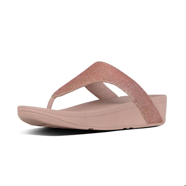 Tongs med kilklack - FitFlop - Lottie™ Glitzy - Svart - Textil - Microwobbleboard svart 40