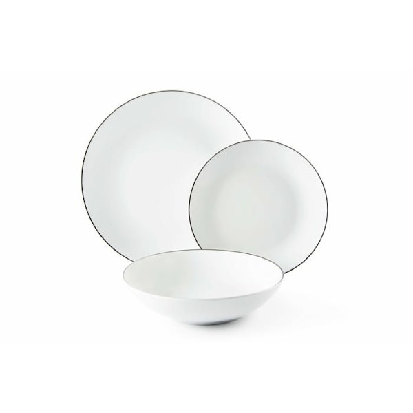 Komplett service - Excelsa middagsservering - 64852 - PLATINUM 18-delad middagsservering