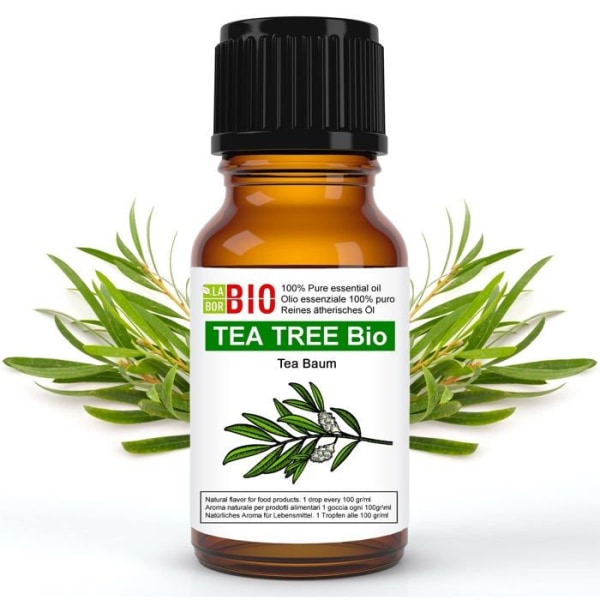 Laborbio - 0160-AMZ - Tea tree Organic 100% ren eterisk olja 10 ml - Food Therapeutic Aromatherapy -