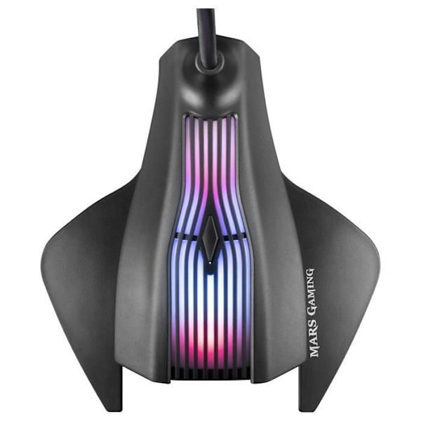Mikrofon USB Gaming - Mars Gaming - MMIC - RGB - Flexibel - Ljudavstängning Svart
