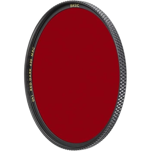 Mörkröd filter - BW - 091 - 77 mm - Beläggning 71 MRC - Kontrasteffekter