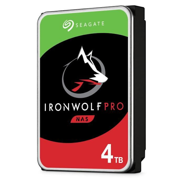 SEAGATE TECHNOLOGY - IronWolf Pro - Intern hårddisk - 4TB - För IronWolf Pro NAS