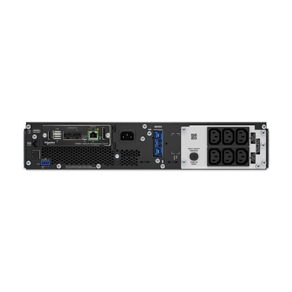 UPS - APC - SMART-UPS SRT 1000VA RM - Dubbelkonvertering - 1000 VA - Svart