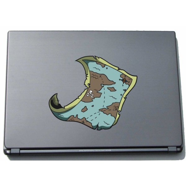 Pinkelephant - KAR-lap-Misc1-Pirates6-150 - Diverse1-Pirates6 Pirate Map Laptop Sticker 150 x 178 mm