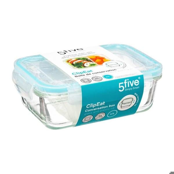 Förvaringsburk glas "Clipeat" 0,7L - 5five Transparent