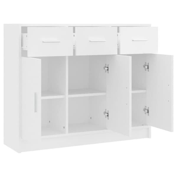 vidaXL Skänk Vit 91x28x75 cm Konstruerat trä 823008 Vit