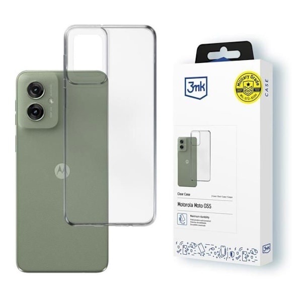 Coque för Motorola Moto G55 5G (Transparent) 3mk Clear Case
