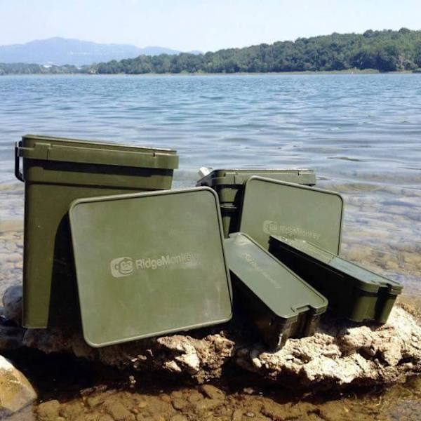 Karphink - Ridge Monkey - 17 liter - Grön - Modulär hink Standard - Praktisk och kompakt