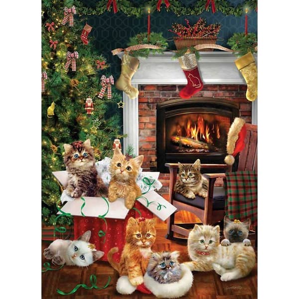 Cobble Hill pussel julkatter - pussel 1000 bitar