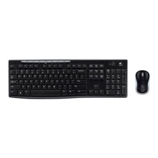LOGITECH MK270 trådlöst tangentbord och mus set - 2,4 GHz - Svart