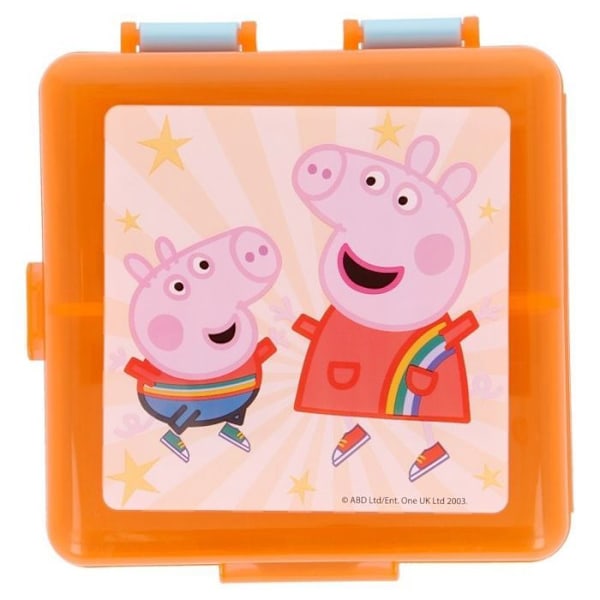 Lunchlåda - Stor måltidslåda - 41293 - Lunchlåda med flera fack | CUADRADA Peppa Pig Vänlighet räknas