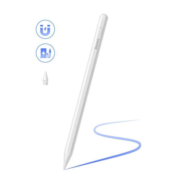 Stylet med dubbel laddning - Baseus Smooth Writing 2 Series (SXBC080102) - Månvit