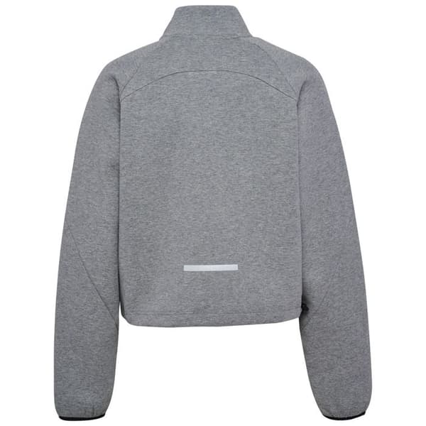 Sweatshirt 1/2 zip dam Hummel Tech gråmelerad M