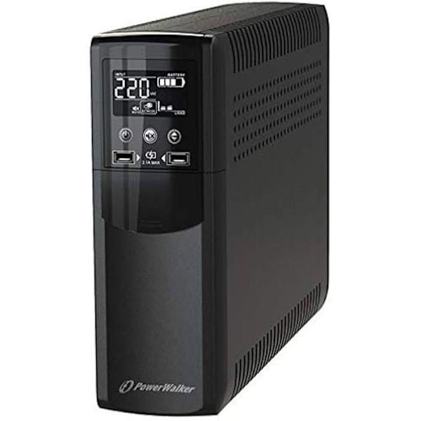 Inverter - POWERWALKER - VI 1200 CSW FR - 1200 VA - 720 W - 4 AC-utgångar