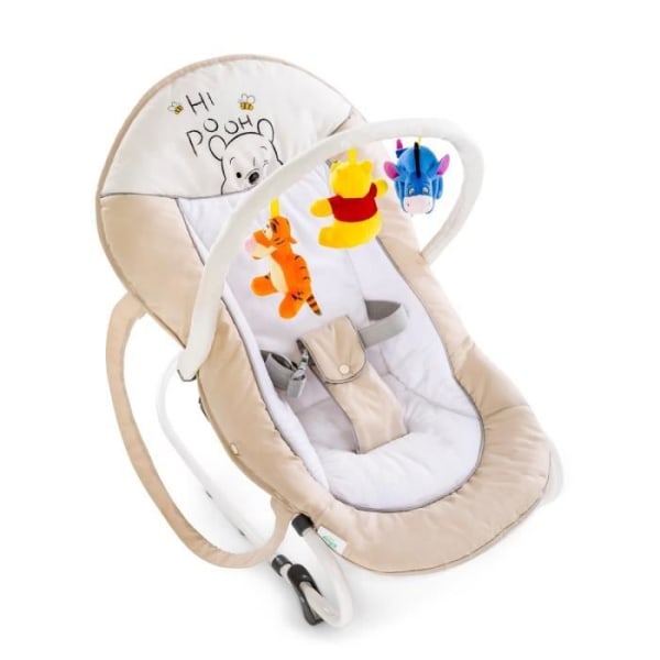 Bungee Deluxe babyvakt - HAUCK - Nalle Puh - Med leksaksbåge - Musikal - Beige beige